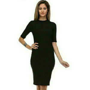 Juniors black bodycon dress